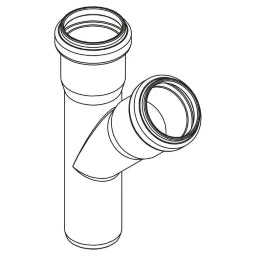 REHAU RAUPIANO PLUS Einfachabzweig DN 32/32, 45 Grad – 11326071001