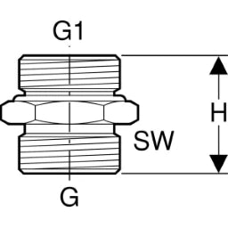 GEBERIT GE Mepla Uebergang auf Eurokonus AG G3/4 x G3/4 vernickelt – 641.533.00.1