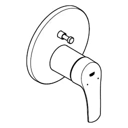 GROHE Grohe EH-Wannenbatt. Eurosmart 24043_3 Fertigmontageset für 35600000 chrom – 24 043 003