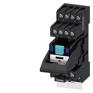 Steckrelais Komplettgerät DC24V, 4 Wechsler LED-Modul rot Standard-Stecksockel – LZS:PT5A5L24