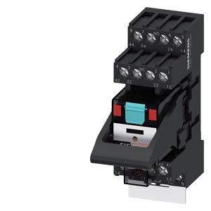 Steckrelais Komplettgerät AC24V, 4 Wechsler LED-Modul rot Standard-Stecksockel – LZS:PT5A5R24