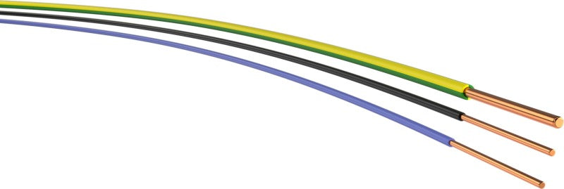 Halogenfreie Aderleitung H07Z-U 1,5 SW Ring 100 m