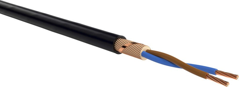 PVC-isolierte Starkstromkabel mit konzentrischem Leiter NYCWY 4X25 RM/16 SW Eca Schnittlänge