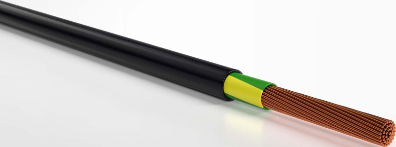 PVC-isolierte Starkstromkabel 0,6/1kV ein- und mehradrig E-YY 1X120 RM SW Eca Schnittlänge