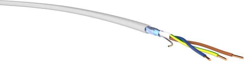 PVC-Mantelleitung geschirmt Bioleitung (N)YM(ST)-J 3X1,5/1,5 GR Eca Ring 100 m