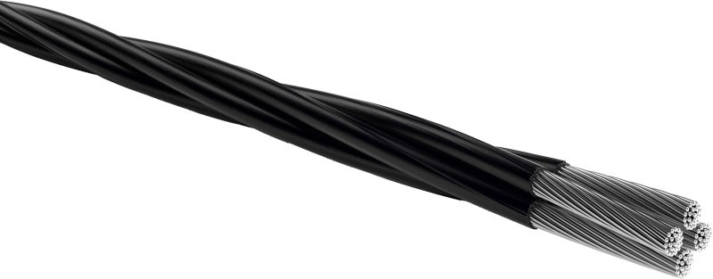 PE-isolierte Freileitung E-A2Y 4X95 RM SW Schnittlänge