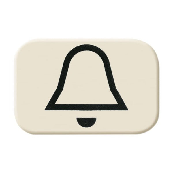 Tastersymbol mit Symbol Klingel weiß - Busch-Duro 2000SI – 2CKA001433A0432