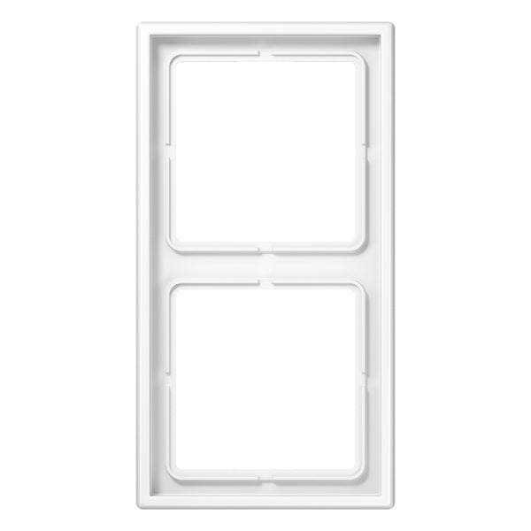 Rahmen 2fach, senkrechte und waagerechte Montage, Duroplast, LS990, alpinweiss – LS982WW