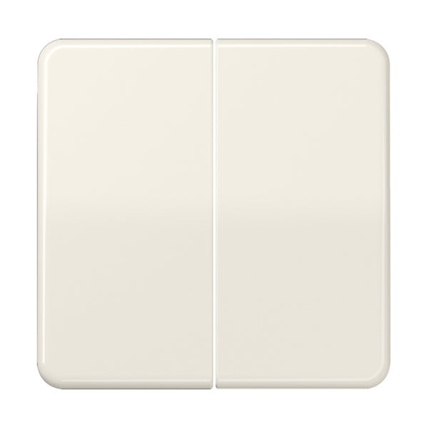 Wippe 2fach, Duroplast, Serie CD, weiss