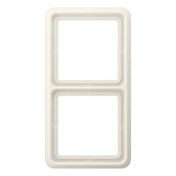 Rahmen 2fach, senkrechte und waagerechte Montage, Duroplast, CD500, weiss – CD582W