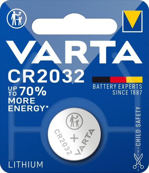 Knopfzelle Electronics Lithium CR2032 3V 1Bli=1Stk – 6032101401