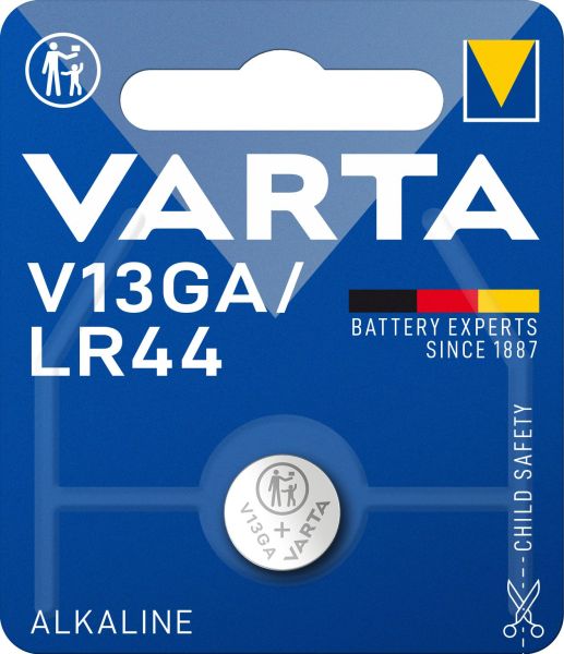 Knopfzelle Electronics Alkaline V13GA/LR44 1.5V 1Bli=1Stk – 4276101401