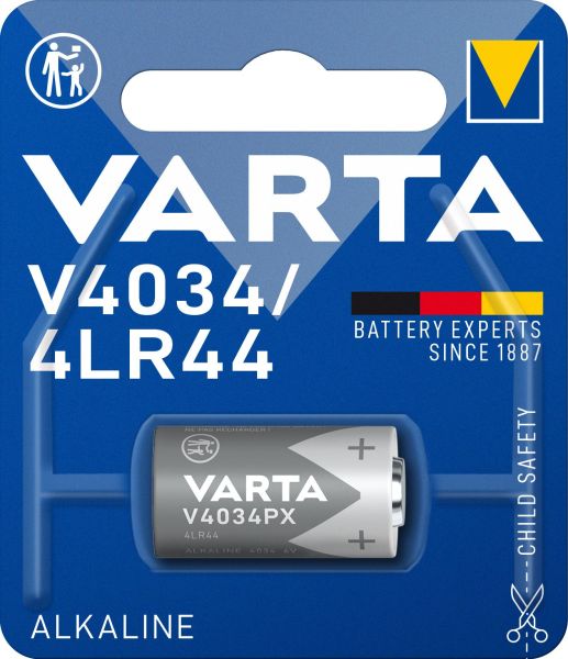 Fotobatterie Electronics Alkaline V4034/4LR44 6V 1Bli=1Stk – 4034101401