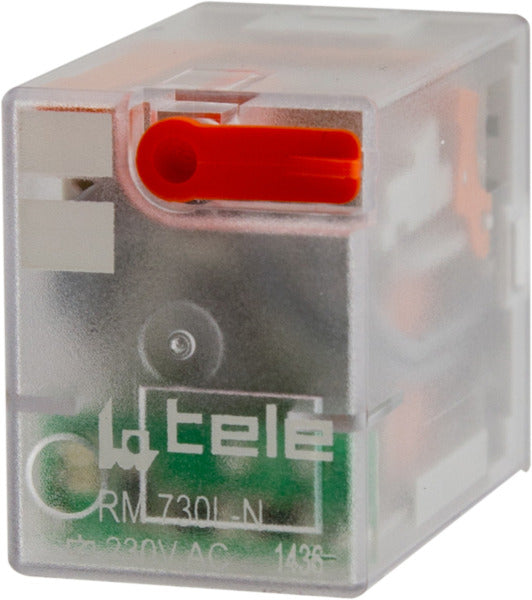 Miniaturreleais 230VAC, 4 Wechsler, LED, Hartvergoldung – 100619HL-N