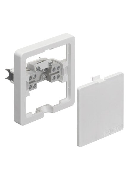 Geräte-Anschlussdose, 5x2.5mm², flach, Krallenbefestigung, UP, weiß – 2506110