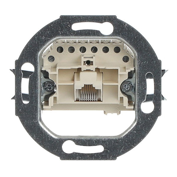 Anschlussdosen-Einsatz UAE 8-polig Cat 3 RJ45 8(8)-Stecker 1-fach weiß – 2CKA000230A0227