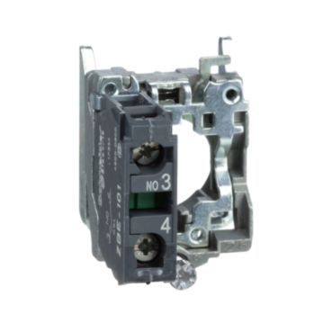 Hilfsschalterblock+Befestigungsflansch, XB4, Metall, 22mm, 30mm, 1S, SK – ZB4BZ101