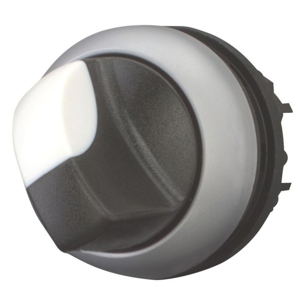 Wahltaste, RMQ-Titan, mit Knebelgriff, rastend, 2 Stellungen (V-Stellung), Frontring Titan – 216874