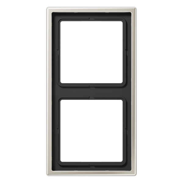 Rahmen 2fach, senkrechte und waagerechte Montage, LS990, Edelstahl – ES2982
