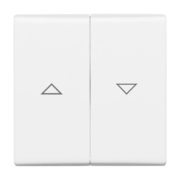 Wippe mit Aufdruck Pfeile für Jalousie 2-fach alpinweiß - Allwetter 44 (IP44) – 2CKA001731A1650