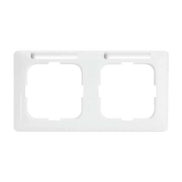 Abdeckrahmen mit Sichtfenster waagerecht 2-fach alpinweiß - Reflex SI Linear – 2CKA001754A4060