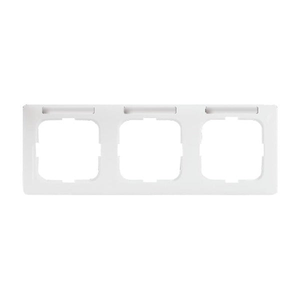 Abdeckrahmen mit Sichtfenster waagerecht 3-fach alpinweiß - Reflex SI Linear – 2CKA001754A4062