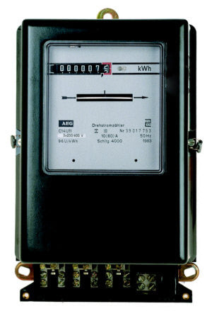 Drehstromzähler 10(60) A,220/380V,50Hz,regeneriert,ungeeicht – SCH201060