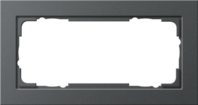 Abdeckrahmen 2f o.M. Gira E2 Anthrazit – 100223