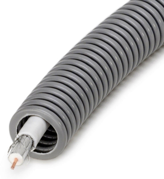PVC-Panzerflexrohr,Ø20mm,biegs.,Turborillen,vorverdr.,KOAX Sat Digital Kabel – 82341