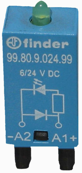 Modul, Freilaufdiode und grüne LED, 6 bis 24VDC – 99.80.9.024.99