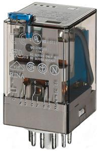 Steckrelais, LED und Freilaufdiode, 3 W 10A, Spule 24VDC – 60.13.9.024.0070
