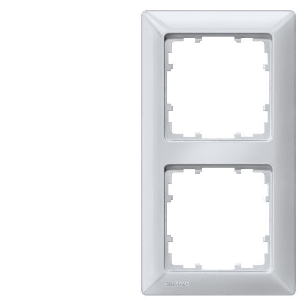 SIEMENS Rahmen 2fach DELTA line, aluminiummetallic – 5TG25523