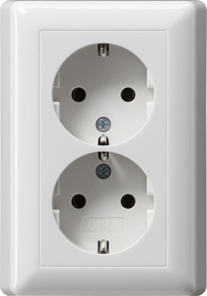 SCHUKO 2f Vollpl. Standard 55 Reinweiß – 078003