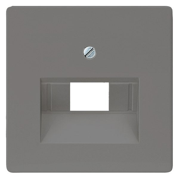 DELTA i-system Abdeckplatte UAE-Anschlussdose, für 1 u. 2-fach, carbonmetallic – 5TG1227