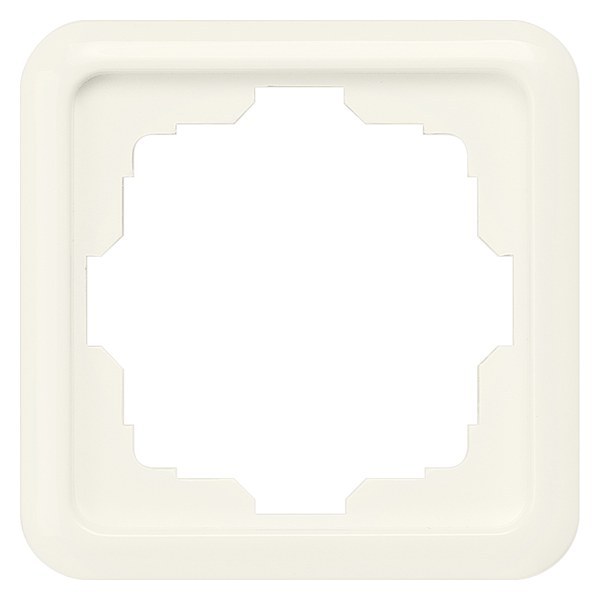 DELTA profil, titanweiß Rahmen, 1-Fach, ausgeschnitten 80x 80mm – 5TG1801
