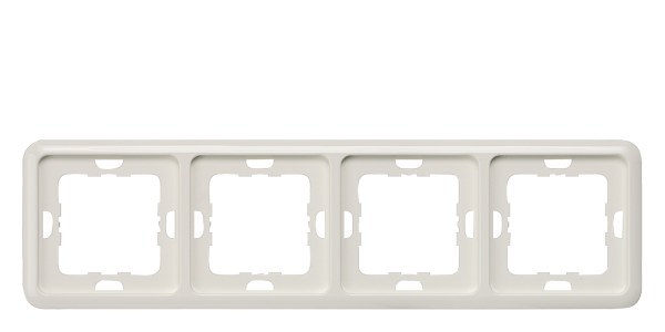 DELTA profil, titanweiß Rahmen, 4-Fach, 293x 80mm – 5TG1814