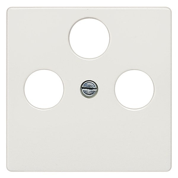SIEMENS Zentralscheibe Antennendose 2-und 3-Loch DELTA i-system, titanweiß – 5TG25482