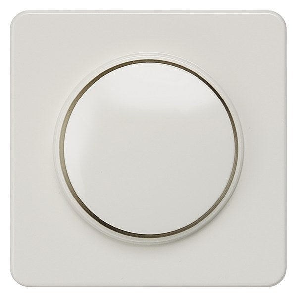 DELTA profil Abdeckplatte für Dimmer mit Drehknopf, titanweiß – 5TC8904