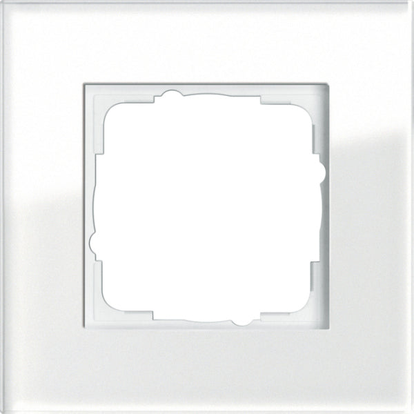 GIRA Rahmen 1fach Esprit Glas weiß – 021112