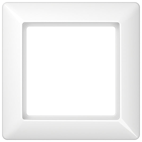 Rahmen 1fach, senkrechte und waagerechte Montage, Duroplast, AS500, alpinweiss – AS581WW