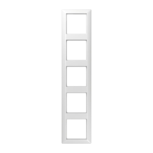 Rahmen 5fach, senkrechte und waagerechte Montage, Duroplast, AS500, alpinweiss – AS585WW