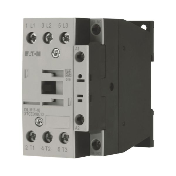 Leistungsschütz, 3-polig, 380 V 400 V 7,5 kW, 1 S, RDC 24: 24 - 27 V DC, Gleichstrombetätigung, Schraubklemmen – 277018