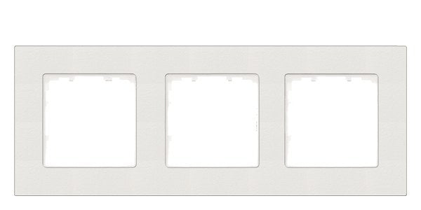 DELTA miro Rahmen 3-fach Farbe titanweiß Abmessungen 232x 90mm – 5TG11130