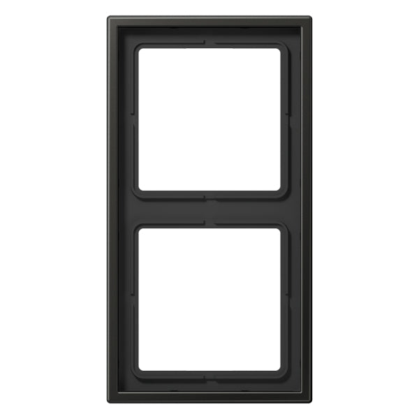 Rahmen 2fach, Aluminium lackiert, LS990, anthrazit (lackiertes Aluminium) – AL2982AN