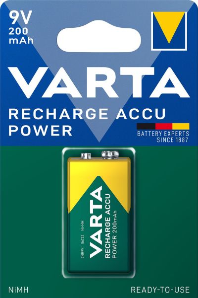 Akku Recharge Power Nickel-Hyd E-Block 9V 200mAh 1Bli=1Stk – 56722101401