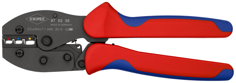 Crimpzange PreciForce® 220 mm, isol. Kabelschuhe 0,5-6 mm² – 97 52 36