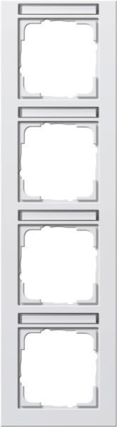 Abdeckrahmen 4f senkr. BSF Gira E2 Reinweiß – 111429