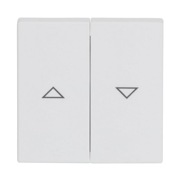 Wippe mit Aufdruck Pfeile für Jalousie 2-fach studioweiß matt - Plattform 63 – 2CKA001751A3022