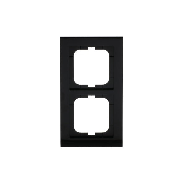 Abdeckrahmen 2-fach schwarz - Busch-axcent – 2CKA001754A4410