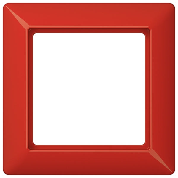 Rahmen 1fach, senkrechte und waagerechte Montage, Thermoplast, AS500, rot – AS581BFRT